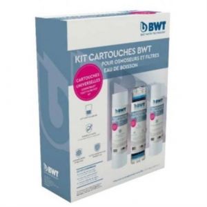 BWT Pack filtres OSMOSEUR et triple Pack de 3 préfiltres pour osmoseurs