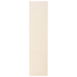 Tapis couloir uni cr&egrave;me 80x200 cm