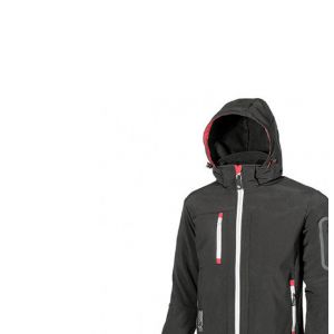U-Power Veste de travail Soft Shell respirante et déperlante - METROPOLIS Black Carbon - DW024BC - taille: XS - Noir