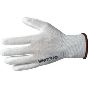 Image de Lot de 10 paires de gants dissipateurs de charges électrostatiques Singer Safety Taille S-7 - Blanc