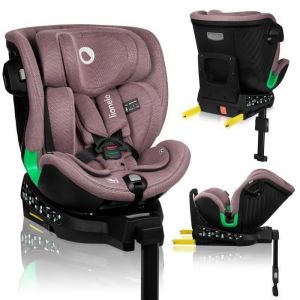 Siège-auto bébé évolutif - LIONELO Harmony iSize - 40-150cm - Groupe 0+/1/2/3 - Pivotant 360° - ISOFIX - Rose