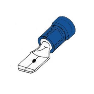 Perel Cosse male 4.8mm bleue