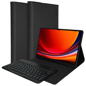 Accezz Etui pour tablette avec clavier - Convient à Samsung Galaxy Tab S9 11.0 inch Plus - QWERTY Bluetooth Keyboard Bookcase - Noir