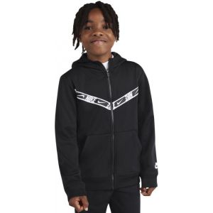 Nike Sweat Capuche - B Nsw Repeat Pk Fz Hoodie - Noir Garçon 8ANS