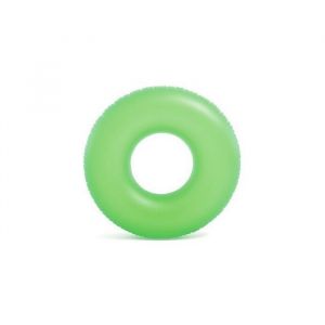 Bouee gonflable 91 cm vert fluo givre geante - jeu piscine eau mer plage - bouee xl enfant adulte - set anneau natation et carte