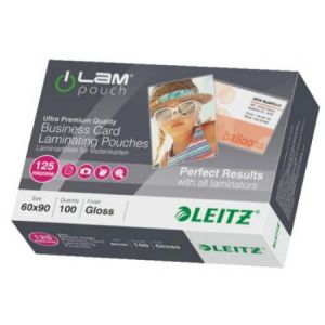 Leitz 100 pochettes de plastification 60x90 mm 125 microns iLAM