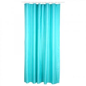 Rideau Douc Polyester 180x200cm Turquoise Prix