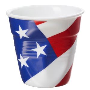 Image de Revol 6 tasses USA expresso froissées en porcelaine