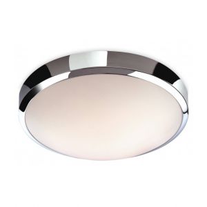 Firstlight Plafonnier Toro, chrome et polycarbonate