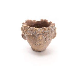 Amadeus Cache pot Bisous doré petit modèle