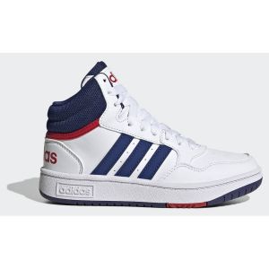 Adidas Hoops Mid Shoes Basket, FTWR White/Victory Blue/Better Scarlet, 40 EU