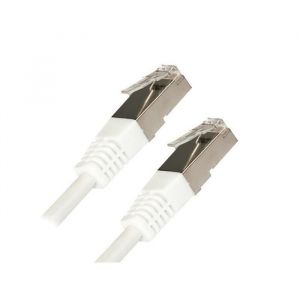 APM Câble RJ45 droit blindé cat6 - 10m - Blanc