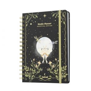 Grupo erik Agenda Scolaire A5 Couverture Rigide 12 Mois Multilingue avec Marque-pages