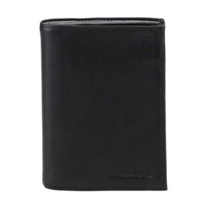 Arthur & Aston - Portefeuille en cuir "Ange" noir - 10.50 x 14.50 x 1.5 cm - Noir