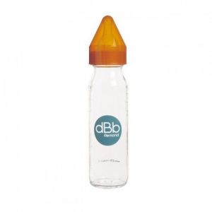 Image de dBb Remond Biberon Régul'air en verre 240 ml avec tétine nouveau-né en caoutchouc