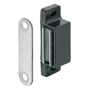 Cyclingcolors Loqueteau magn&eacute;tique noir avec aimant 4 - 5 kg meuble loquet porte serrure tiroir armoire verrou