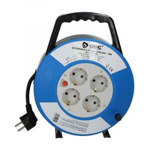 Enrouleur extensible avec 4 prises GSC
