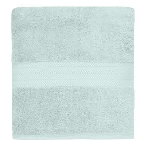 Sensei Drap de douche uni en coton bleu 70x140