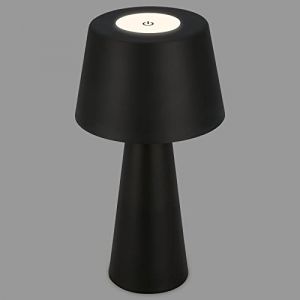 Image de Briloner - Lampe de table LED rechargeable, gradation progressive, tactile, lumière mobile, Lampe de table LED extérieure, Lampe de table LED sans fil, noir