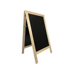 Interface Plv - Chevalet stop trottoir avec cadre bois couleur pin naturel dimensions 127 x 75cm - Pin naturel