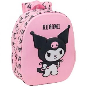 Safta Kuromi 3D Wheeled 17L 32x43x14 Cm Backpack One Size
