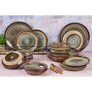 GENESIS Essentials Tableware - 18 pi&egrave;ces - Basalt