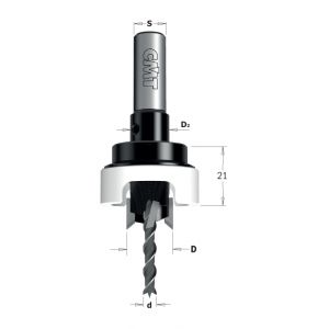 Cmt MECHE AVEC FRAISOIR HW 90° Z2+2 S=10X25 D=4/14 DR 515.414.11A