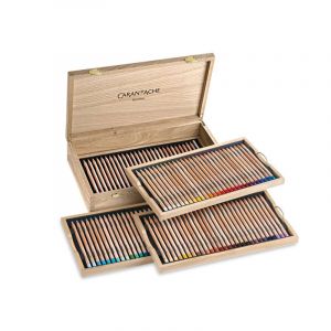 Caran d'Ache Coffret en bois 100 crayons Luminance