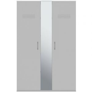 Image de Calicosy Armoire 2 portes Ugo - Fabrication Française 60 cm Gris