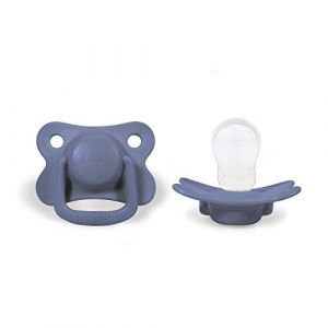 Filibabba Sucette 6 mois+ silicone Powder Blue, lot de 2