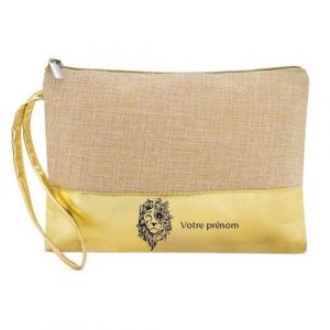 Poc tte Trousse Dore Maquillage Stylo Poc tte Trousse Lion et lfeurs