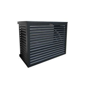 Decoclim Habillage groupe extérieur cache-clim Aluminium Anthracite Taille S