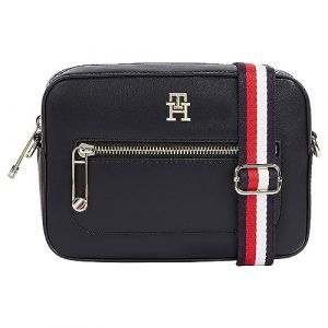 Tommy Hilfiger Sac à Bandoulière Sac Femme Iconic Camera Bag Petit, Bleu (Space Blue), Taille Unique