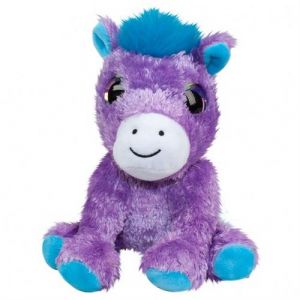 Lumo Stars Peluche poney Carla 15 cm pourpre