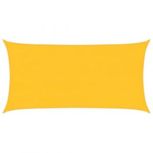 VidaXL Voile d'ombrage 160 g/m² rectangulaire jaune 4x7 m PEHD