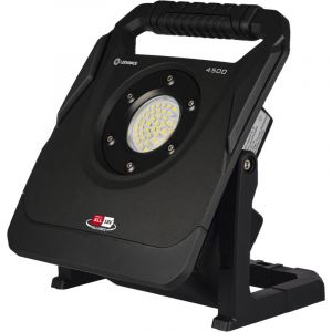 Ledvance Work light with swivelling head, battery-operated, Power for all Alliance battery compatible, 40 W, 4,500 lm, 6,500 K, 840 cold daylight, 3-step dimmable, black aluminium, IP54