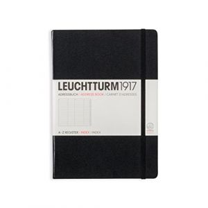 Image de LEUCHTTURM1917 330862 Le Carnet d'adresses Medium (A5) couverture rigide, noir