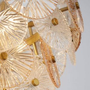 Image de Searchlight Suspension Wagon Wheel, &agrave; 5 lampes