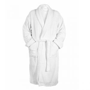 Peignoir à Col Chale 450 m² TERTIO - Blanc