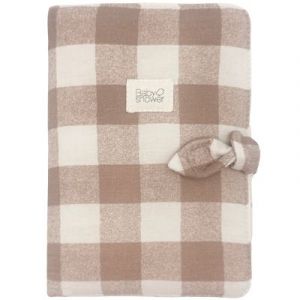 Protège carnet de santé Knot Vichy Caramel