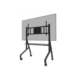 NeoMounts FL50-575BL1 Support au sol mobile pour &eacute;cran 65-110" - installation rapide - T&Uuml;V