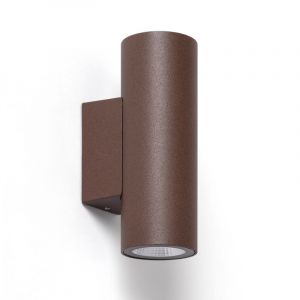 TechBrey Applique Murale Ext&eacute;rieure LED 12W Aluminium &Eacute;clairage Double Face CCT S&eacute;lectionnable Satna Rouille