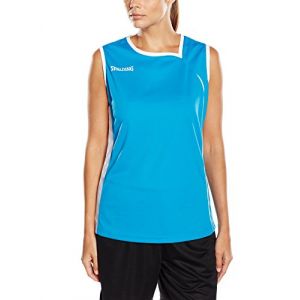 Spalding Spalding 4herii Débardeur Femme Cyan/Blanc FR : M (Taille Fabricant : M)