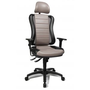 Image de Topstar Chaise de bureau HEAD RS - Noir/taupe