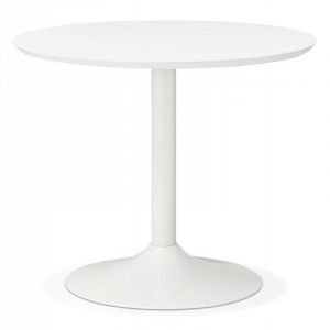 Image de Table de Repas Design "Mescla" 90cm Blanc Prix