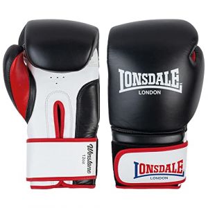 Lonsdale Gants Winstone noir blanc rouge - 14