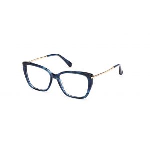 Max Mara Femme MM5007 92 Montures optiques Ac&eacute;tate Bleu Carr&eacute; Normale
