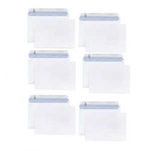 30 enveloppes blanches en papier 80 g - 16,2 x 22,9 cm - Youdoit
