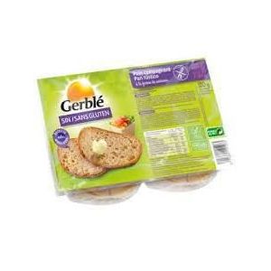 Gerblé Pain campagnard sans gluten prêt à consommer riche en fibres