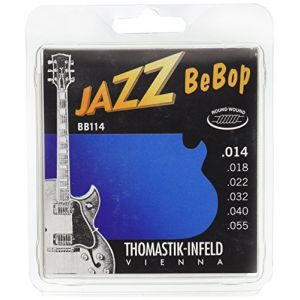 Thomastik CORDES POUR GUITARES ELECTRIQUES JAZZ BEBOP SERIES NICKEL ROUND WOUND JEU